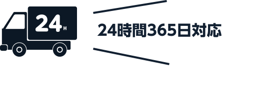24時間365日対応